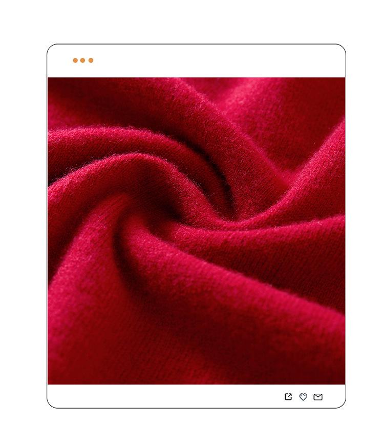 Women's 100% Pure Wool Embroidered Sweater - New 2025 Autumn/Winter Collection for Middle-Aged and Elderly