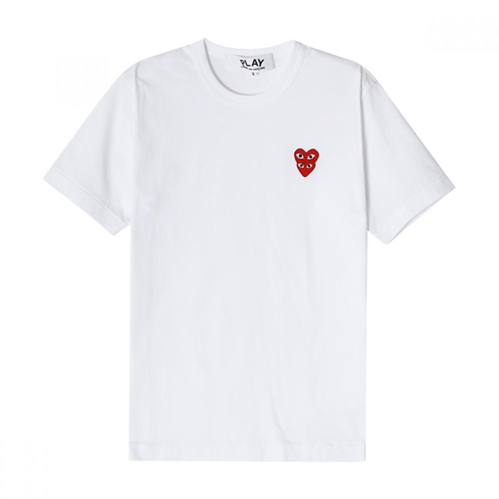 

Comme Des Gar Ons Play Red Double HearT T shirT Ax T288 051 AX-T288-051 2 (XXL)