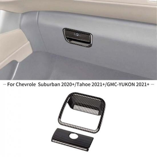 Накладка на ручку бардачка со стороны пассажира Для Chevy Suburban/Tahoe 21+ Углеродное волокно