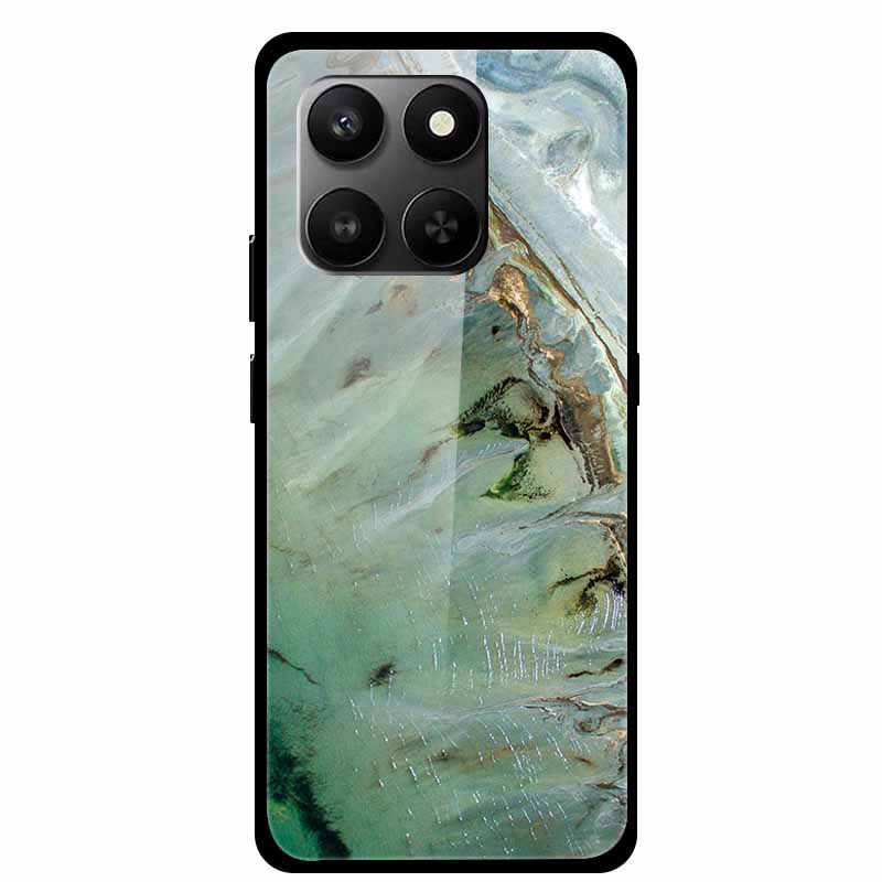 Glass Back Cover For Honor 200 Pro 5G Case Marble Hard Tempered Glass Case For Honor play 10T 400 Smart 5G Case 6.77" Shell Para