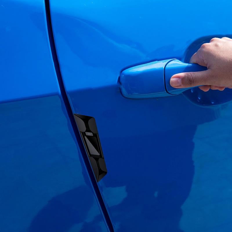 2pcs Car Door Edge Guards Rubber Bumper Anti-Collision Strip Anti-Static Protector Strip Corner Adhesive Car Accessories