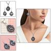 Black Rutile Set  Pendant  Jewelry Earring 18-20'' Gemstone Handmade