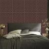 Wallpaper Geometric Pattern Burgundy and Red for Living Room and Bedroom 50x1000