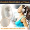 SOULWIT Replacement Ear Pads and Cushions for Airpods Max Over-Ear Headset, Durable Mesh Fabric Head Pads with Soft Foam Ear Cups - Starlight
