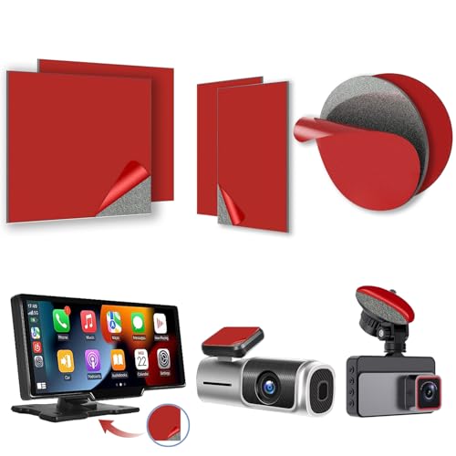 

YEEKAATOS Суперпрочный двусторонний скотч, 6 шт., круглый и квадратный, двусторонние клейкие подушечки, запасные части для клейких подушечек видеорегистратора, Suita