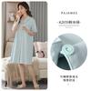 Pajamas women's summer thin Modal cotton cardigan new high-end pajamas medium and long loungewear