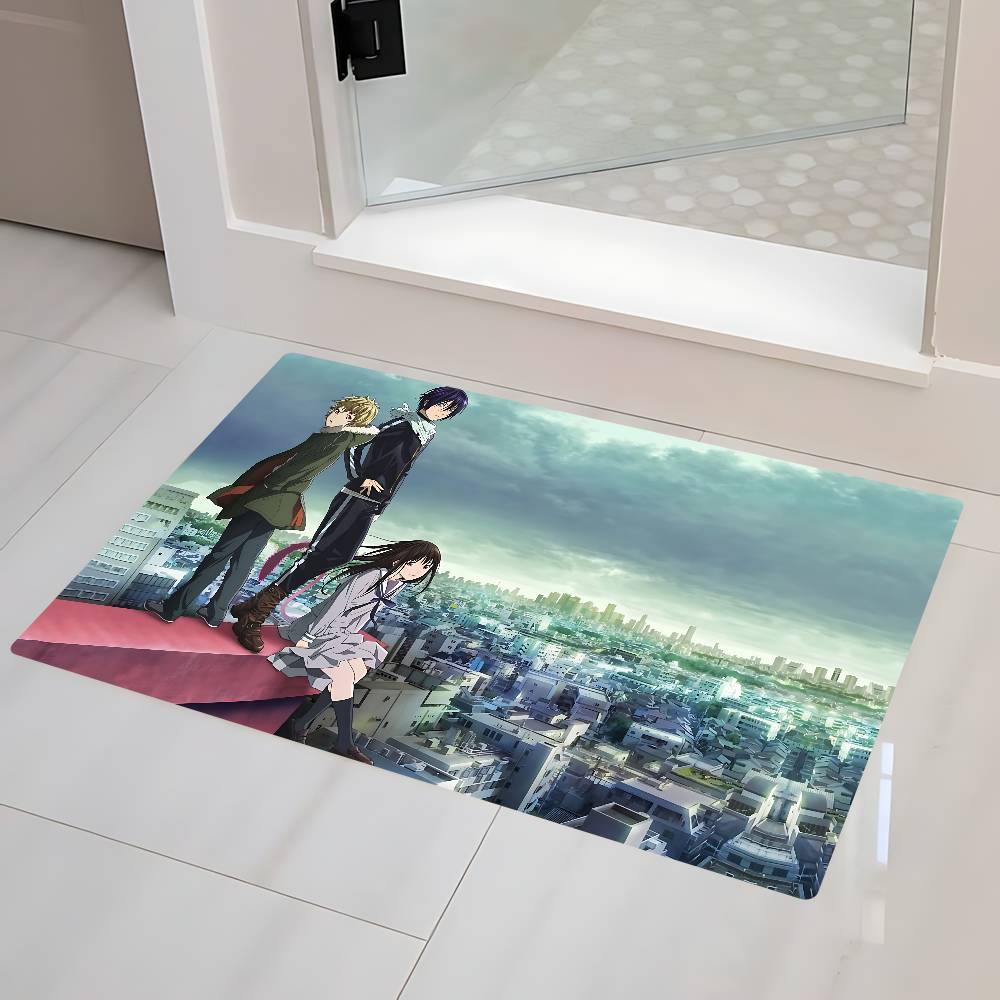 Anime N-Noragami Floor Mat Bathroom Mat Kids Room Bedroom Decoration Balcony Anti-Slip Doormat Living Room Welcome Rug