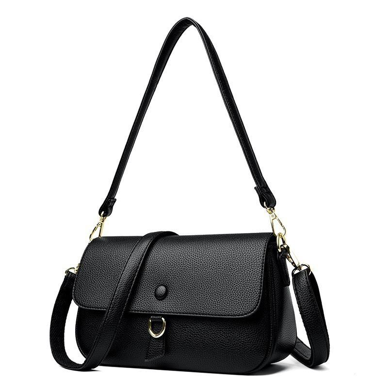 Korean Style Women's Shoulder Bag - Trendy, Textured, Large Capacity Crossbody for Simple Commuting & Fashionable Look