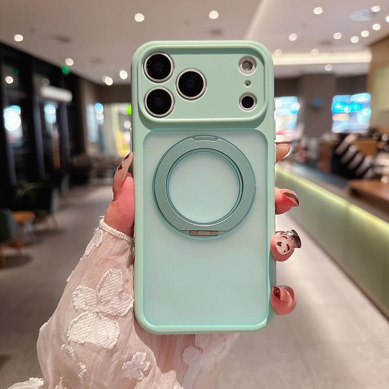 360° Rotatable Ring Bracket Stand Case For iPhone 17 Pro Max 17 Air 17Pro For Magsafe Wireless Charger Shockproof Matte Cover