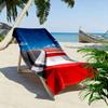 Race Track Red and White Design A must-have beach towel for beach travel