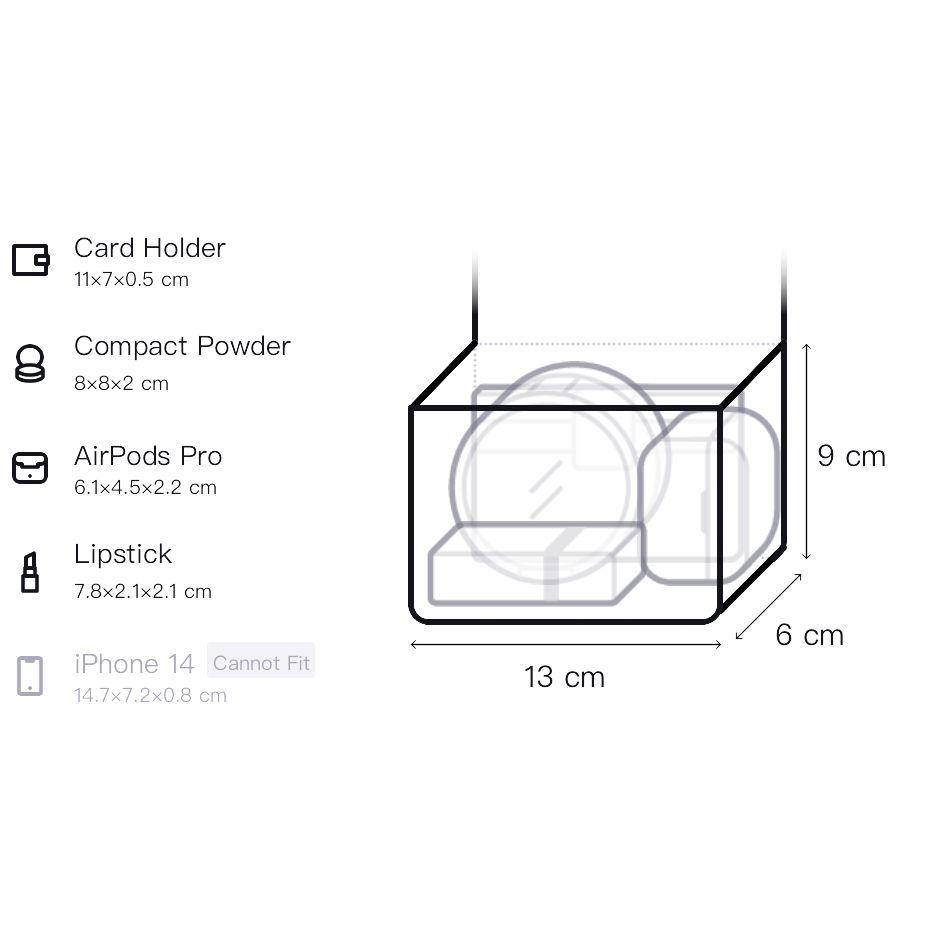 Maison Margiela 5AC Adjustable Chain Strap Zipper Closure Goat Leather Shoulder Bag Women Shoulder Bag Sky-Blue SB1WG0022P5348T6197