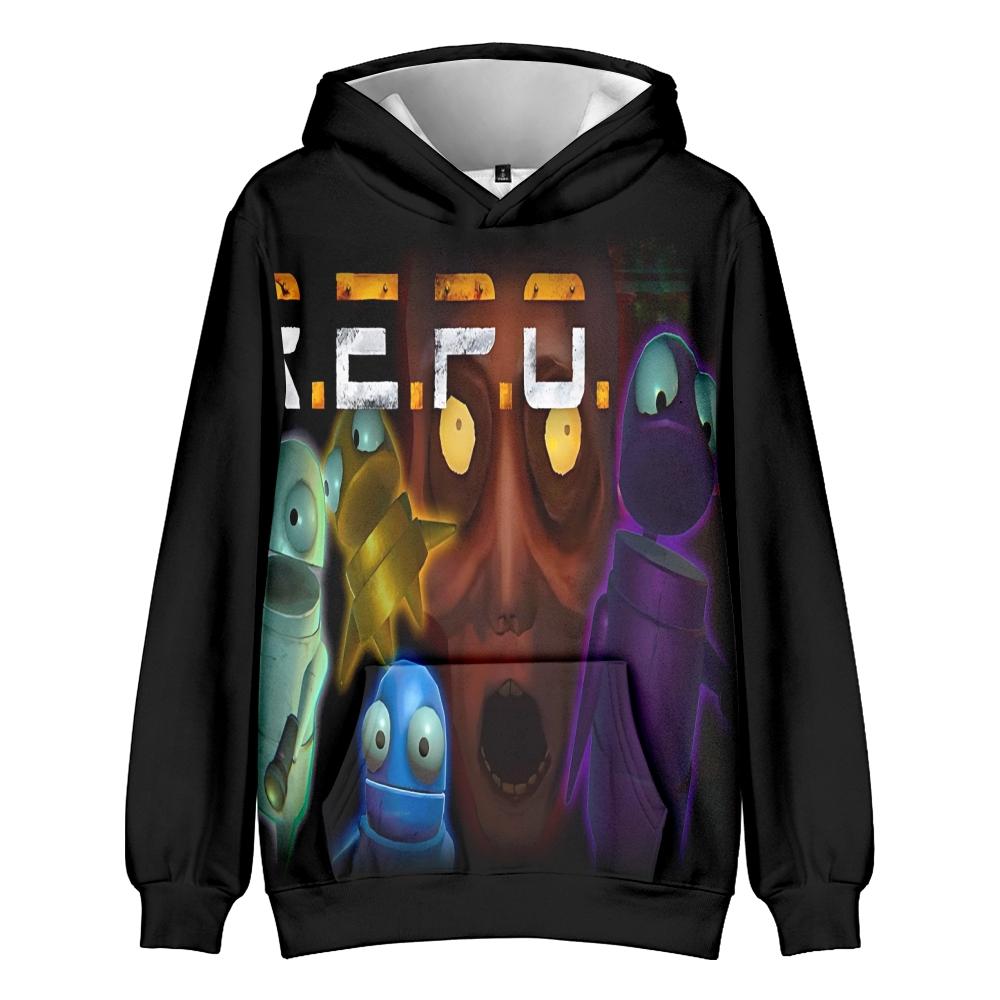 Fashion Men Women Hoodie Streetwear Casual REPO Cartoon Printed Hooded Pullover Sweatshirts