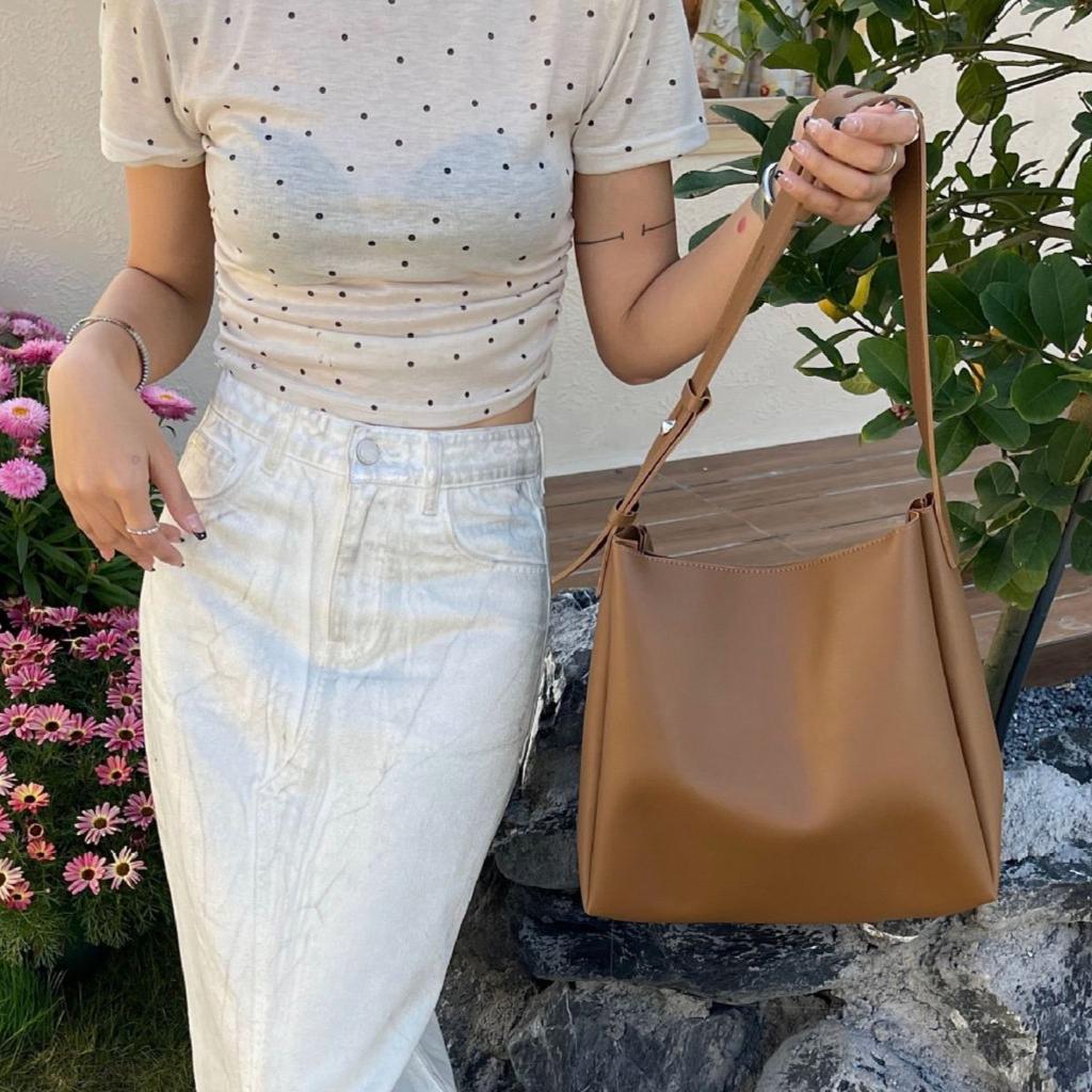 Autumn New Fashion Large Capacity Tote Mother and Child Bag Two Piece Set Shoulder Bag for Women