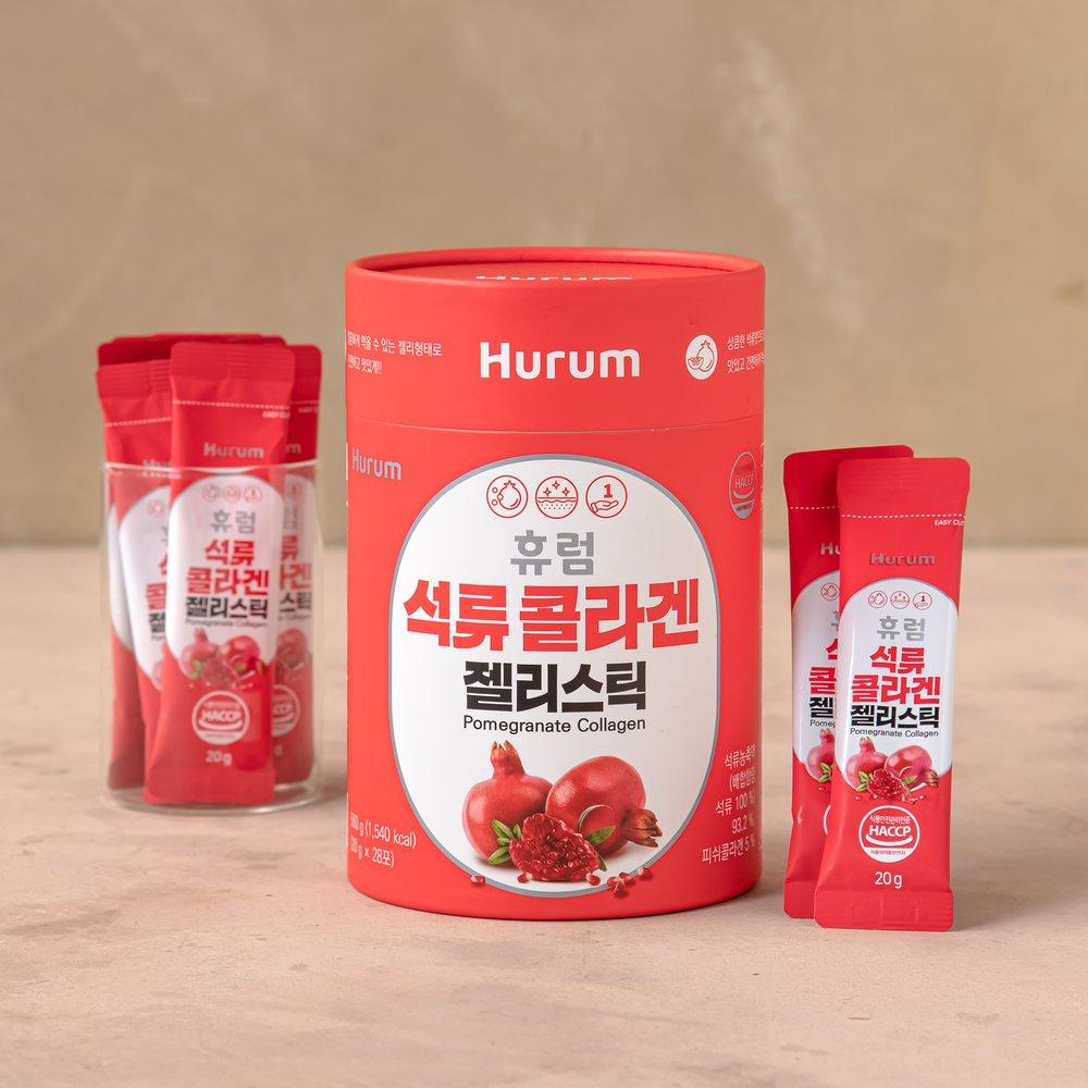 

[HURUM] Pomegranate Collagen Jelly Stick 20g*28 Packs