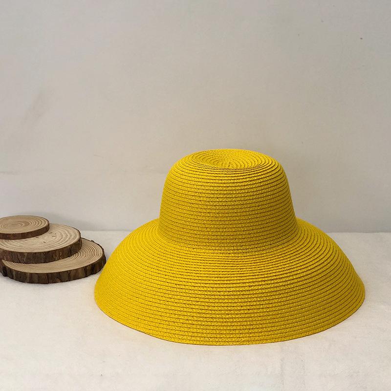Sun Hat Women's cap Hats For Women Men Summer Straw Hat Sun Protection Hats Wide Brim Vintage Protection Fashion Straw Visor