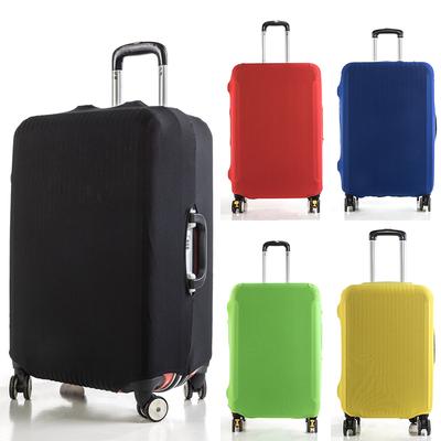 Fashion Dust-Proof Luggage Spandex Protector Travel Cover Elastic Pure Color Suitcase