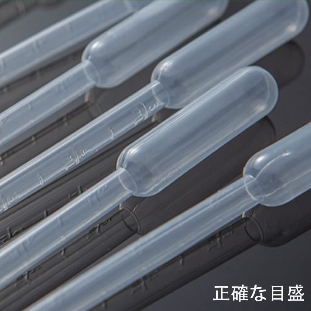 YIXINLYMY 4ml Plástico Desechable 100 para Ciencia Independiente y Aceite Esencial Pipetas Fáciles de Usar, Piezas, Largas, Graduadas, Experimentos, Cocina,
