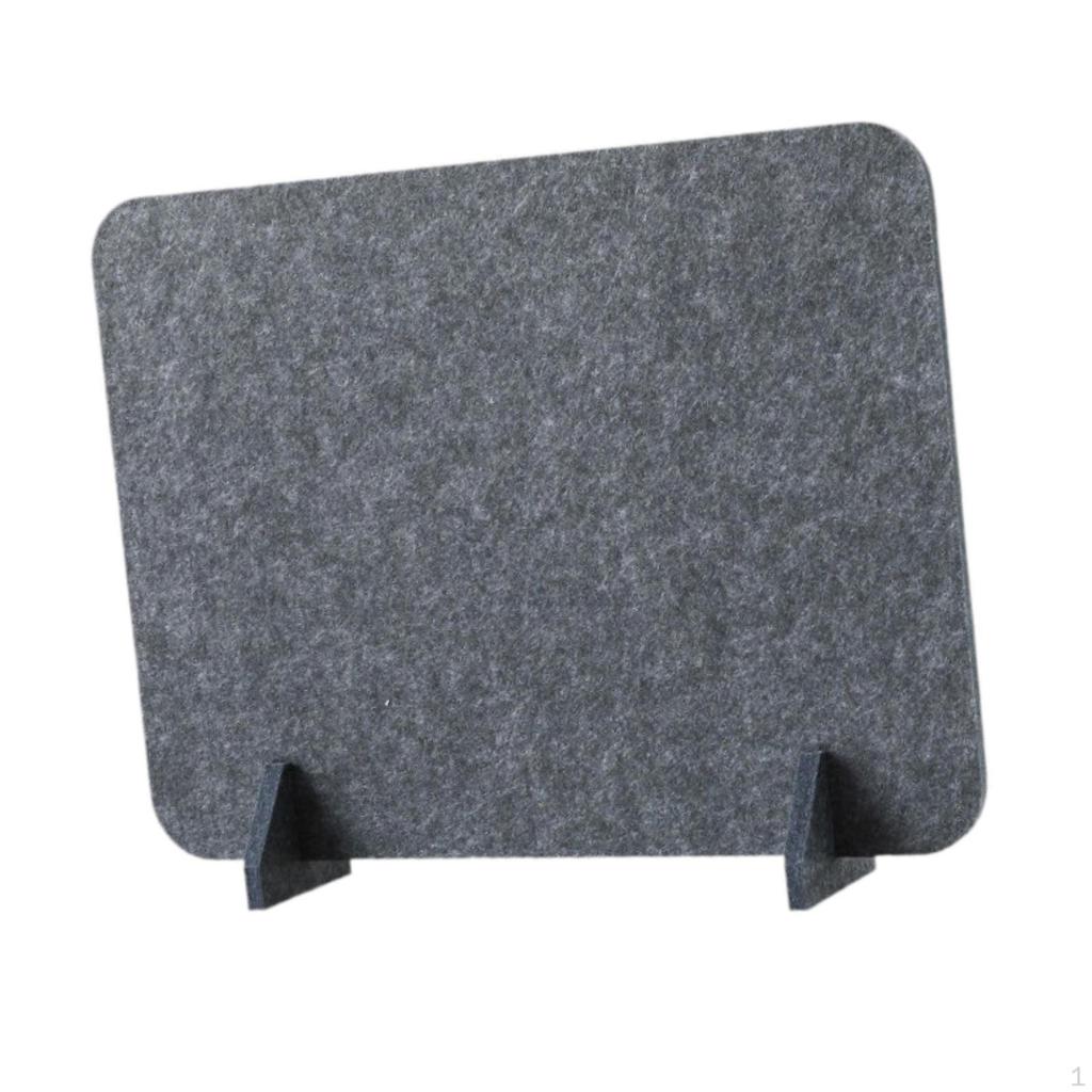 Acoustic Desk Divider, Partition, Privacy Panel Reduces Distractions with Support Legs for Home