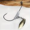 3pcs 4.5g,5.5g,7.2g Barbed Fishing Hooks with Lock Needle Lead Single Hook Crank Hook Fishing Tackle