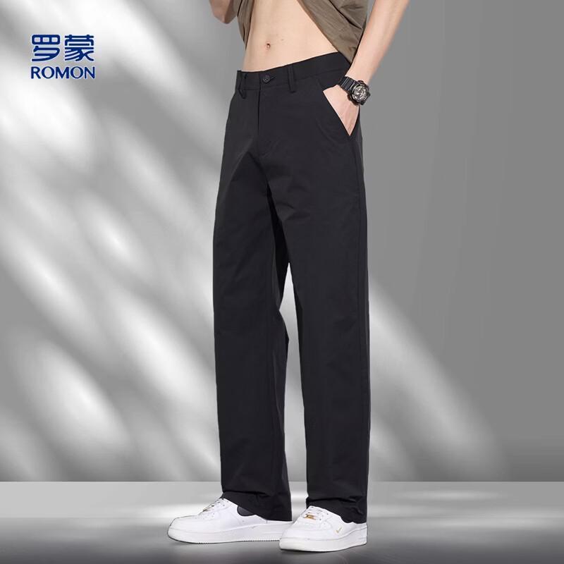 Luomeng Men's Casual Straight-Leg Pants