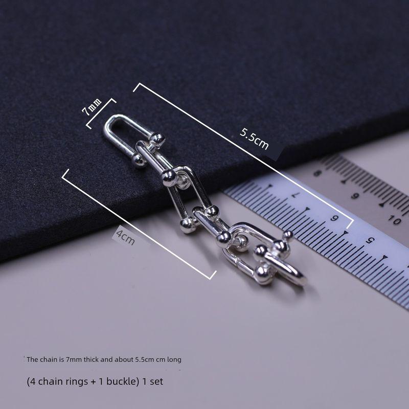 Sterling Silver European and American Trends Boutique Couple U-Shaped Bracelet