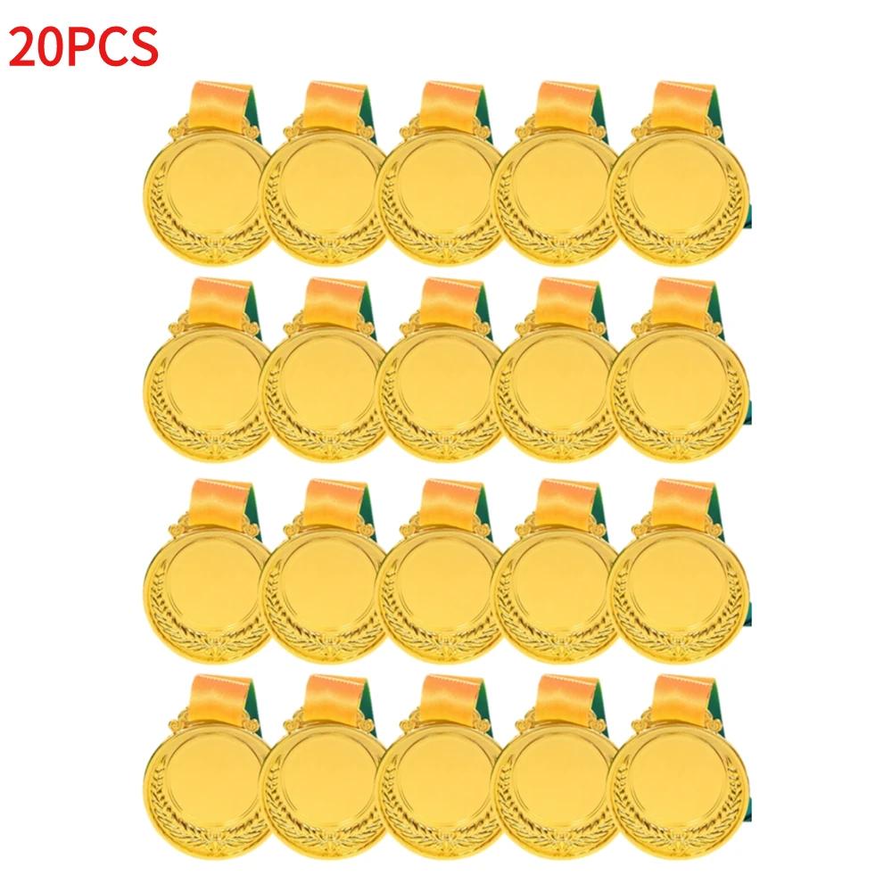 10/20/30PCS Gold Silver Bronze Award Medal Winner Reward Outdoor Sport Football Competition Prizes Medal for Kids Souvenir Gift