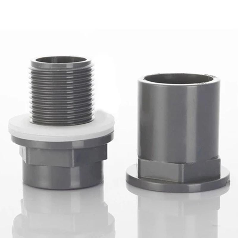 2Pcs Pvc Connector 20/25/32/Mm Thicken Fish Tank Drainage Pipe Garden Drain Pipe Aquarium Inlet Outlet Connector For Aquarium