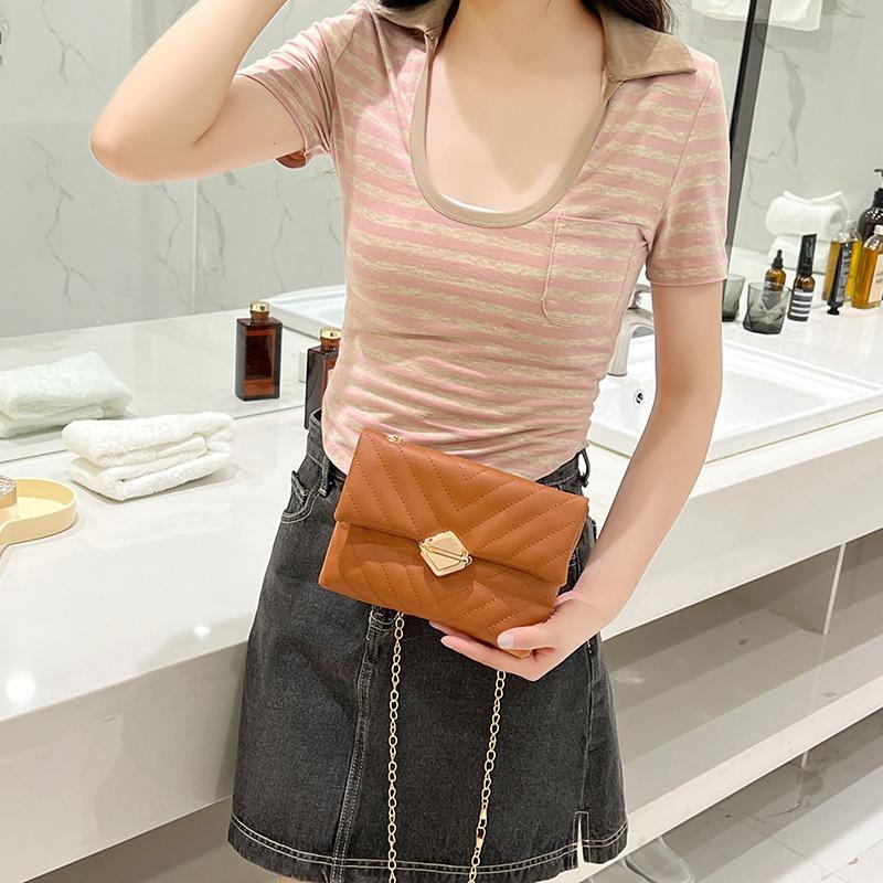 Chain bag women's premium sense bag women's bag niche design embroidery bag messenger bag bag women