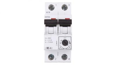 Ασφαλειοδιακόπτης κινητήρα 2P 0.37kW 2.5-4A Z-MS-4.0/2 248396