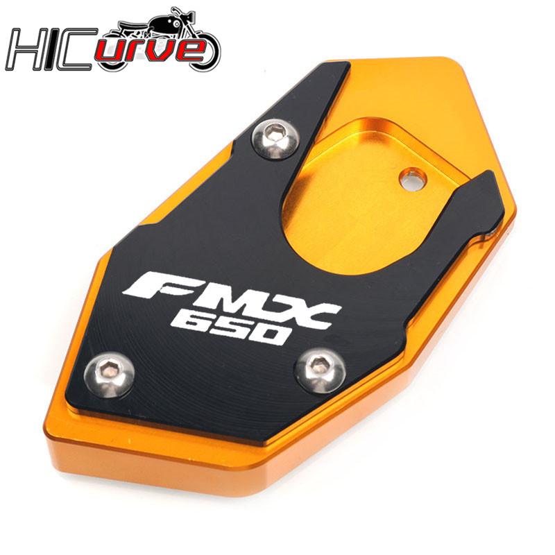 For HONDA XLV 600 650 700 TRANSALP / DOMINATOR NX 650 / FMX 650 CNC Kickstand Foot Side Stand Extension Pad Support Plate