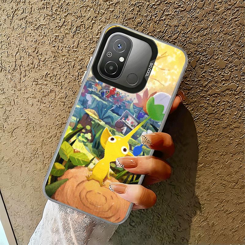 P-Pikmins Cute Game Shockproof Phone Case for Xiaomi Poco X7 X6 X5 X3 Pro F7 Ultra M8 Redmi 15C 15 14C 13C 12C 10C 13 12 10