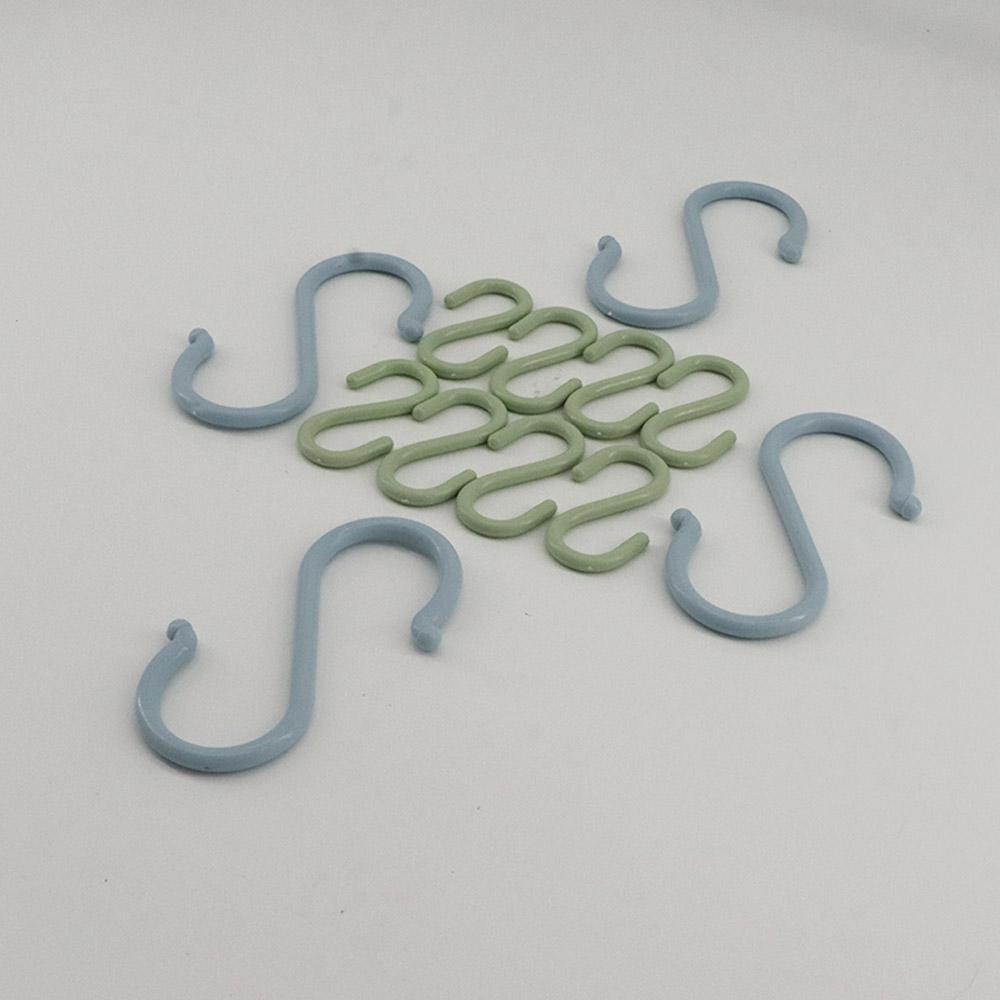 Plastic Scarf Towel Hanging Storage Rack Organizer S-Shaped Hook Key Holder Clothes Hanger