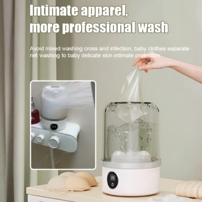 Portable Mini Electric Washer Small Travel Quickwashing Underwear Washing Machine Intelligent Identification Laundry Equipment