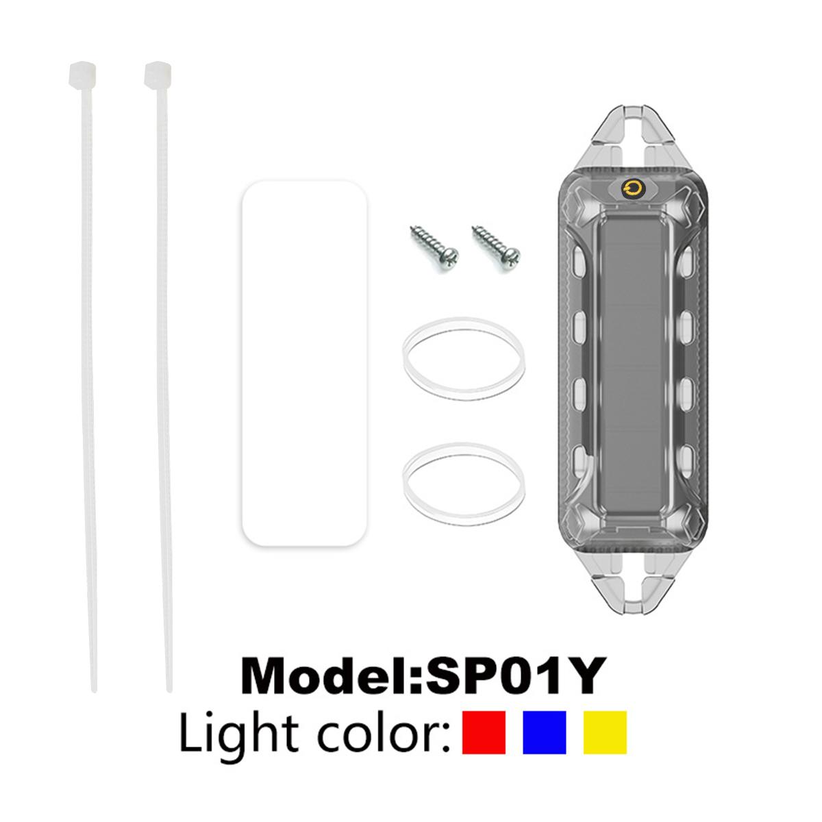 

Motorcycle LED Lights Flashing Strobe Light Mini Solar Warning Signal Light Wireless for Motor Car Dirtbike Truck Accessories