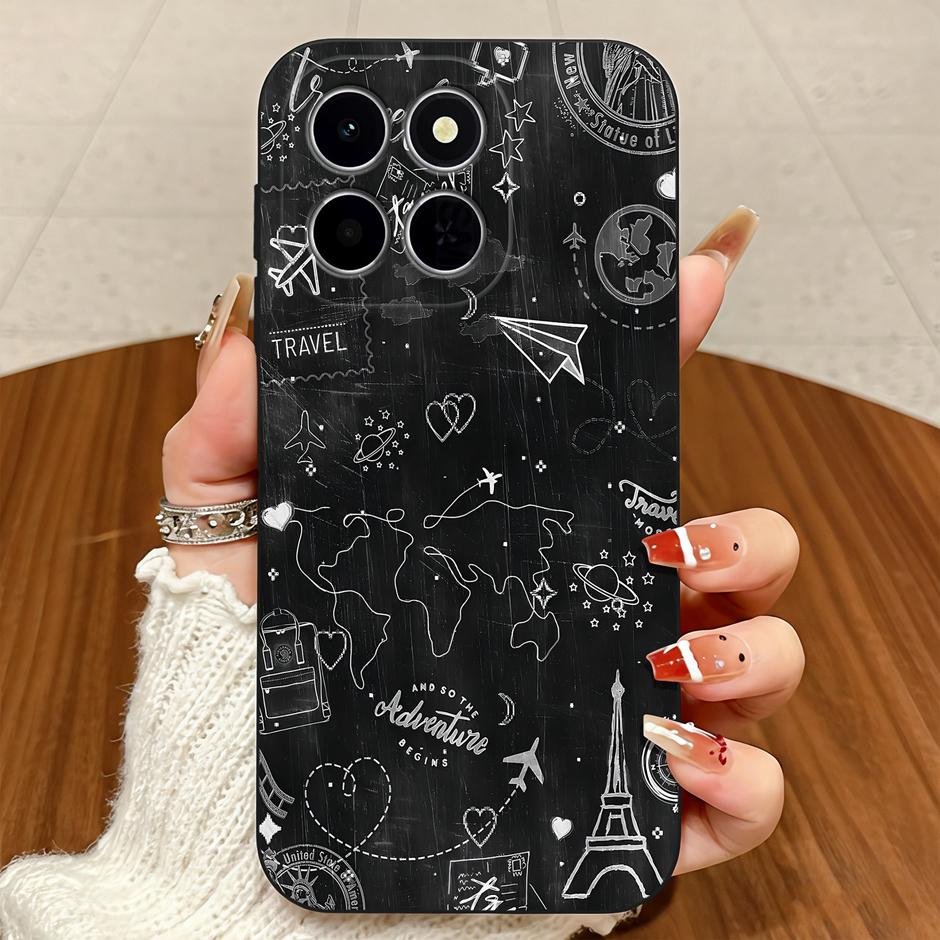 For Honor X6C X6B X6D X7D X7C Case Brilliant Flower Vintage Dyeing Anti-drop Simplicity Matte Shell For HonorX6C honorx7d Bumper