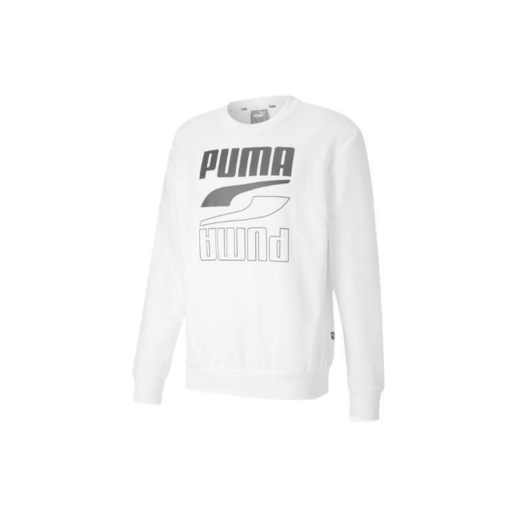 PUMA Sweatshirts Men's White Crew Neck Moderate Regular 585272-02