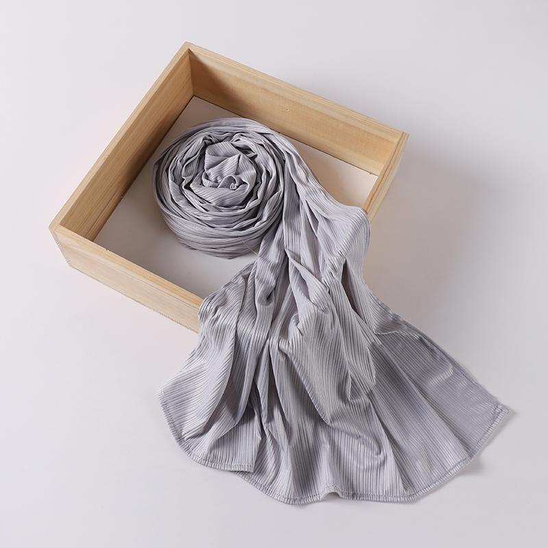 Ribbed Jersey Hijab Muslim Plain Scarf Crepe Hijab Scarf Soft Islamic Shawl Wraps Headband Voile Femme Musulman