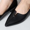 Flare heel pointed toe pumps/45301