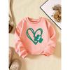 Kids Sweatshirt Creative Letter Pattern Sweatshirt Celebrating St. Patrick'S Day, Stylish And Casual, Perfect for Everyday Parties, Vacations
