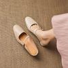 Krazing Pot sheepskin mules Summer Size 42 round Toe slip on Women Shallow Pumps