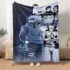 Naruto Character Customize Your Name Blanket Throw Customizable Blanket Soft & Cozy Suitable for Living Room Office Chair Seaside Bedding