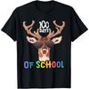 Bucked' 100 Days Of School Deer Student Girls Boy 100th Day Cotton Men T Shirt