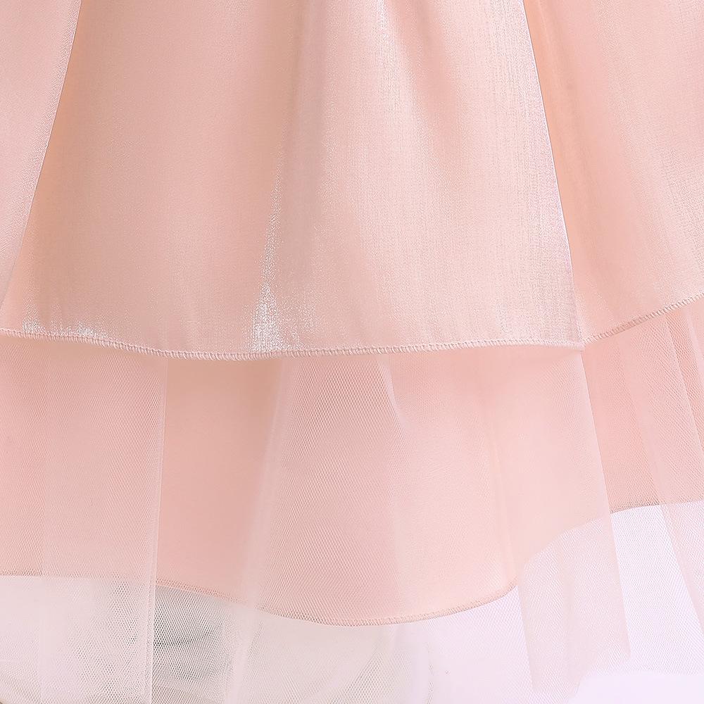 3-10 Years Baptism Wedding  Dress for Baby Girl First Birthday Party Wear Cute Sleeveless Toddler Girl Christening Gown Clothes