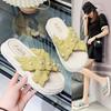 Slippers Women's Summer New Outer Wear Ins Trendy Fashion Versatile Thick Bottom Stepping On Shit Feeling Beach One-word Sandals Tide
