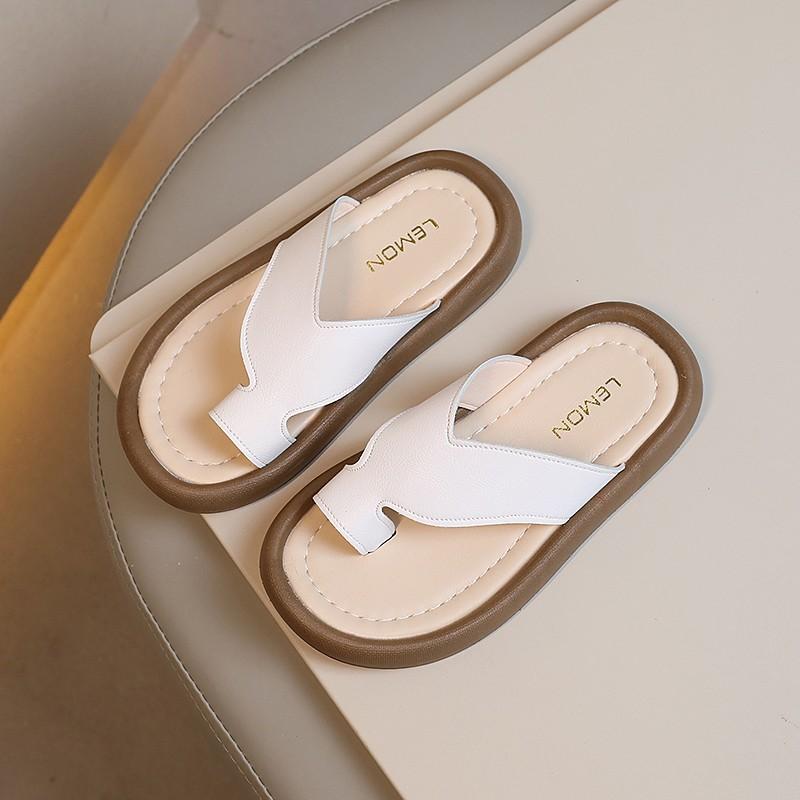 Children Summer Slippers Boys Girls Summer Beach Shoes Round Head Kids Outdoor Indoor Slippers Thick Bottom Open-toe 2024 New
