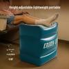 Portable Inflatable Footrest: Adjustable Height Travel Cushion for Airplanes and Trains