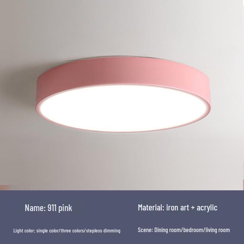 Full Spectrum Eye Protection Round Ceiling Lamp for Bedroom, Living Room, Corridor, or Balcony