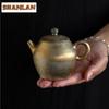 125ml Gold Colored Handmade Silver Foil Teapot Elegant Tea Infuser Pot Tea Soaking Kettle With Strainer Tea Ceremony Craft Gift