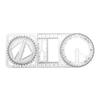 Multifunctional Geometry Ruler Set for Students: Includes Drawing, Function, Triangle, and Protractor Rulers