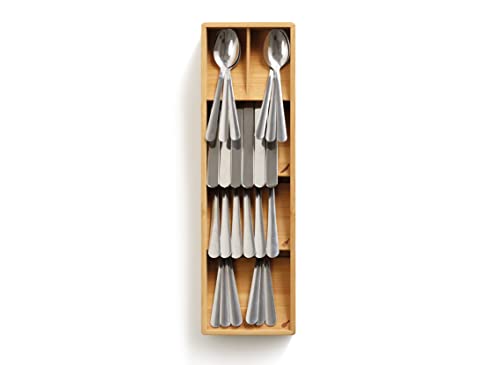 Joseph Joseph Cutlery Case, Tray, Storage, Drawer Organizer, Compact, Bamboo, Brown [Authentic] 85168